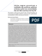 As trajetórias negras encontram a institucionalidade das políticas públicas contemporâneas