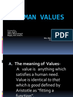 8 Human Values
