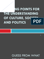 OK Lesson 1 - Starting Points For The Understanding of Culture, Society and Politics