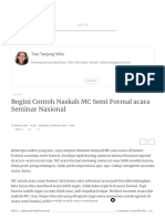 Begini Contoh Naskah MC Semi Formal Acara Seminar Nasional Oleh Tias Tanjung Wilis Halaman 1 PDF