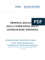 Proposal Kegiatan Essay