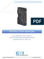 Instruction Manual: SIL 3 Repeater Power Supply Hart, DIN-Rail and Termination Board, Models D5011S, D5011D