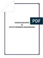 URAIAN KEGIATAN puskesmas