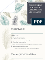 Assessment of Kidney Diseases by Urinalysis: Presented by Group A