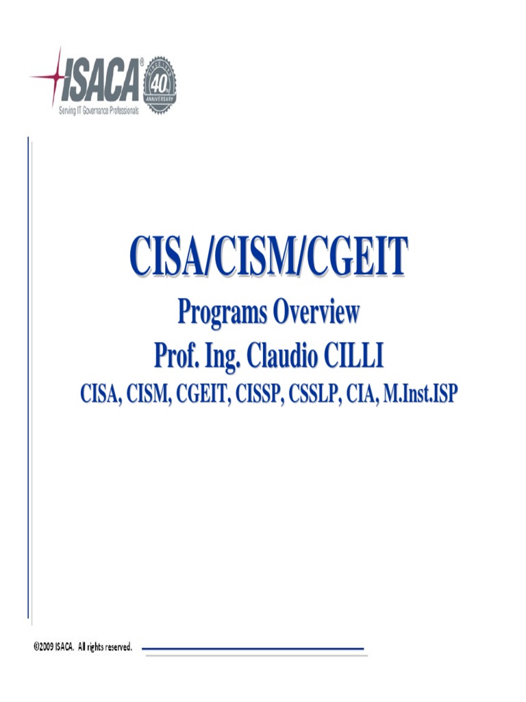 CGEIT Schulungsunterlagen