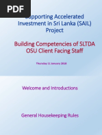 Supporting Accelerated Investment in Sri Lanka (SAIL) Project