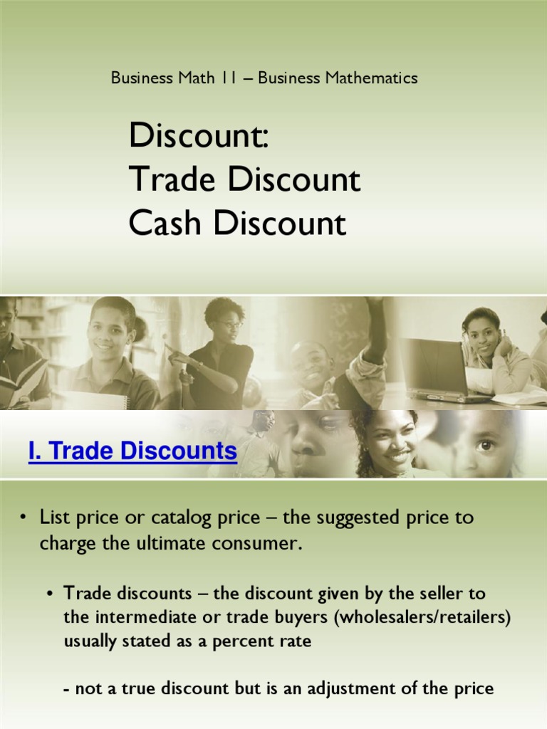 1a Buying Discount Final | PDF | Discounts And Allowances | List Price