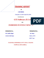 GTI Software (P) LTD.: Training Report