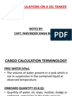 Cargo Calculation Terms