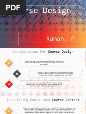Course Design