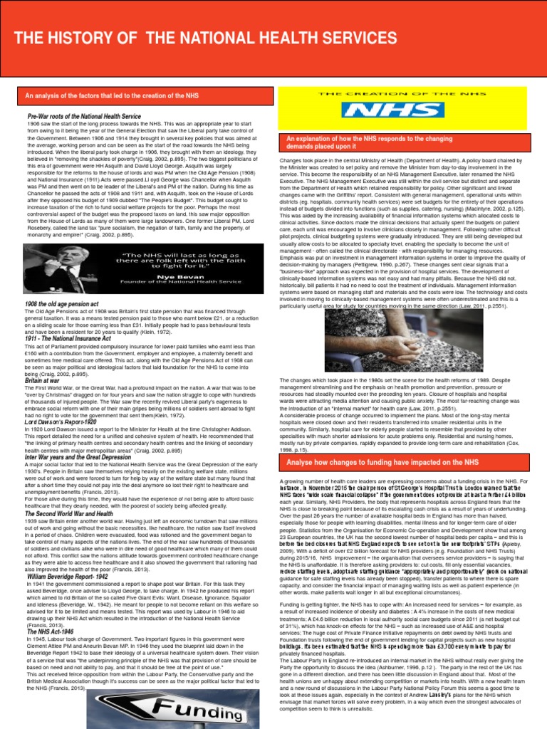 Origins of the National Health Service | PDF | National Health Service ...
