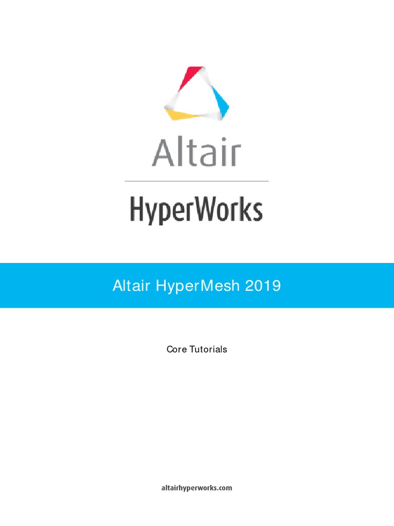 HyperMesh 2019 Core Tutorials | PDF | Menu (Computing) | License