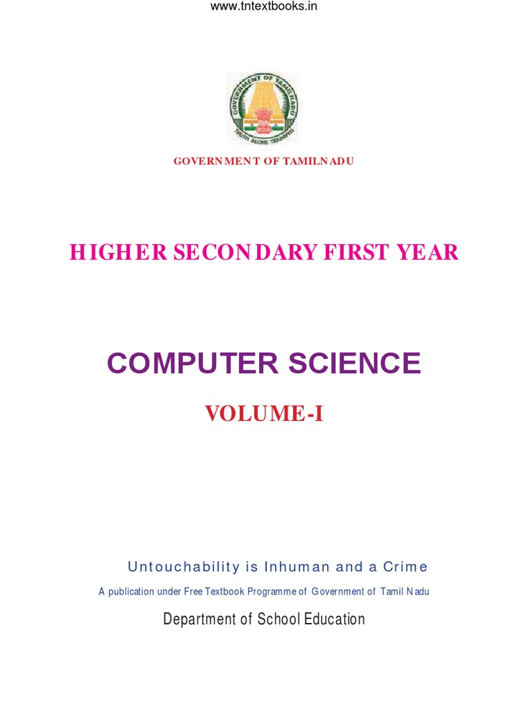 Computer Science Vol 1 EM PDF | PDF | Printer (Computing) | Computer ...