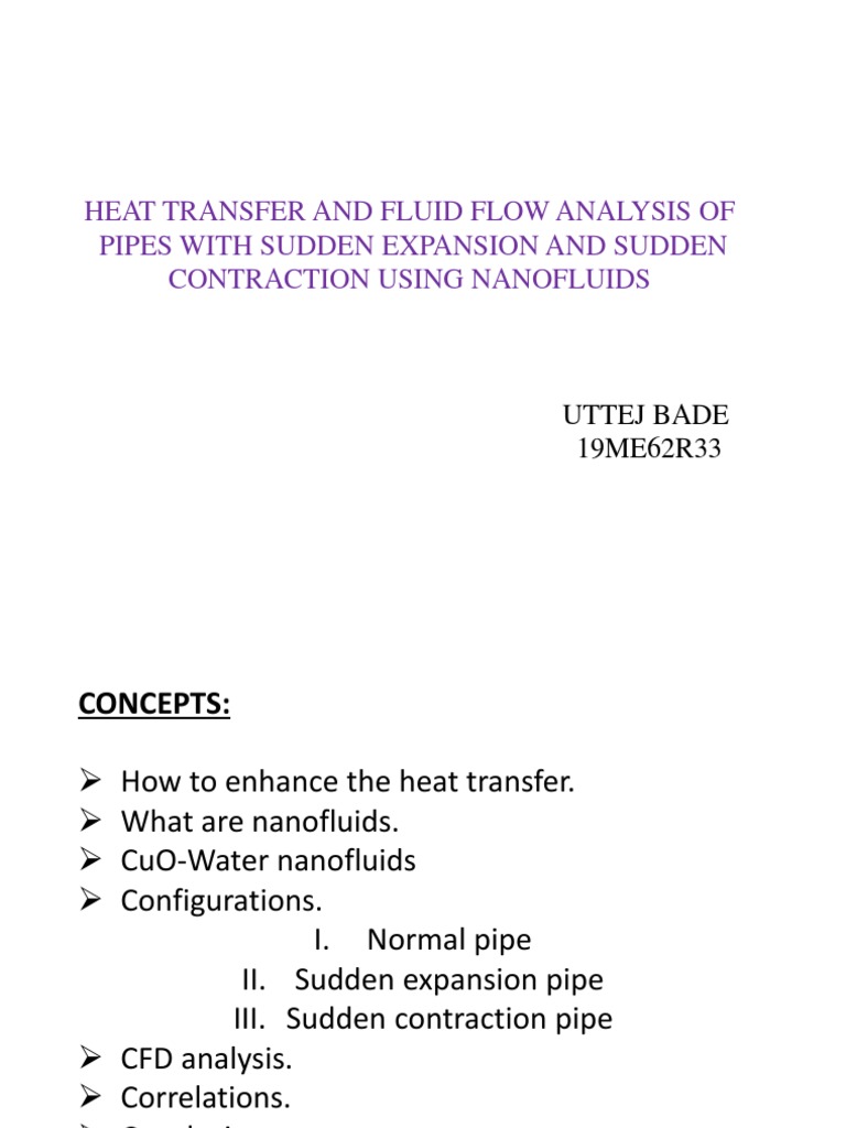 Nanofluid Heat Transfer in Pipe Configurations | PDF | Heat Transfer ...