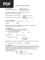 Unitops - ch7 Problems