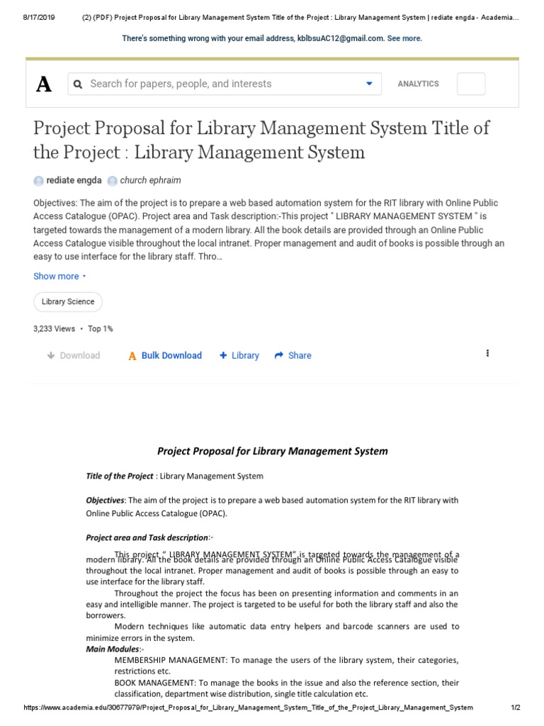 library system thesis pdf