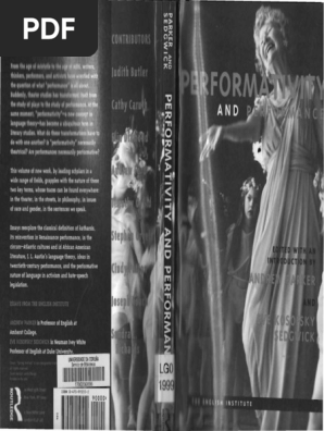214932729 Kosofsky Sedgwick Eve Parker Andrew Performativity And Performance Pdf Deconstruction Homosexuality