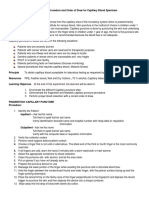 Dermal Puncture Procedure Guidelines | PDF | Medical Specialties | Medicine