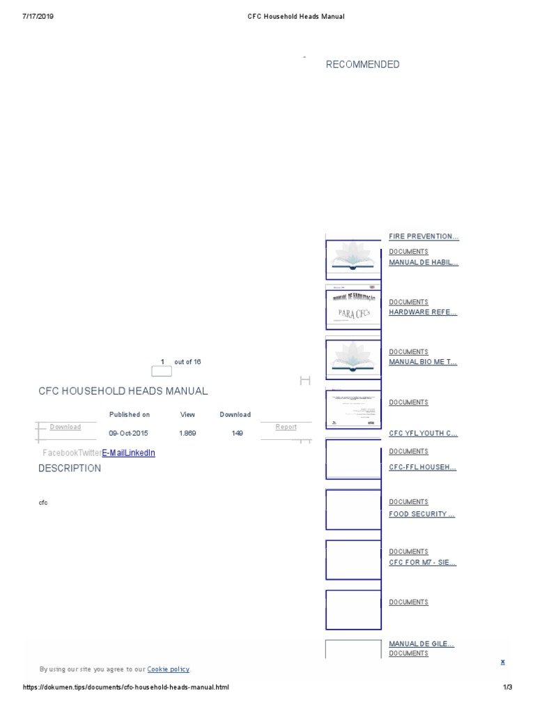 CFC Household Heads Guide | PDF