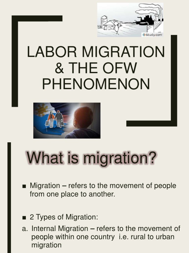 Understanding Labor Migration & OFWs | PDF | Human Migration | Employment