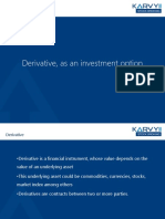 Derivative As An Investment Option KARVY