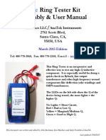 Ring Tester Kit Assembly & User Manual: Alltronics LLC Anatek Instruments 2761 Scott BLVD, Santa Clara, Ca, 95050, Usa
