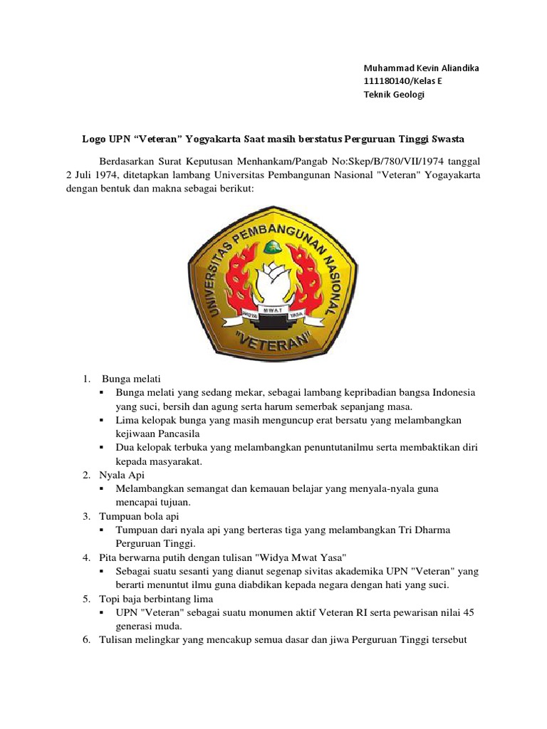 Wimaya Logo Upn | PDF, image size:768x1024