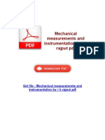 Mechanical Measurements and Instrumentation by R K Rajput PDF