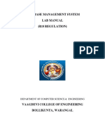 r18dbms Lab Manual