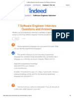 7 Software Engineer Interview Questions and Answers