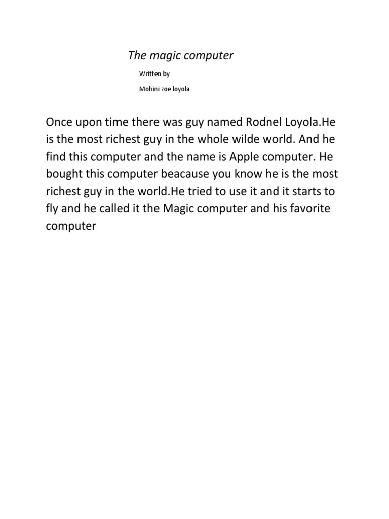 The Magic Apple Computer Story | PDF
