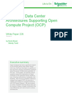 Analysis of Data Center Architectures Supporting Open Compute Project (OCP)