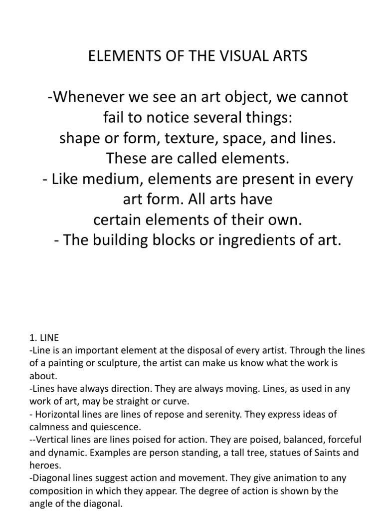 Elements of The Visual Arts | PDF | Comedy | Color