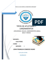 Tipos de Atletismos