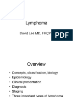 Lymphoma: David Lee MD, FRCPC