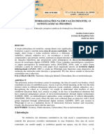 DES-RE-TERRITORIALIZAÇÕES NA EDUCAÇÃO INFANTIL: O Território Escolar Na Cibercultura