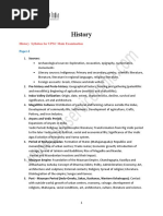 History: History Syllabus For UPSC Main Examination