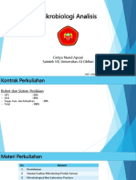 Analisis Mikrobiologi - Pertemuan 1