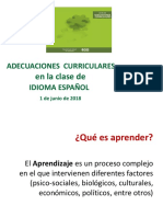 Adecuaciones Curriculares en IE