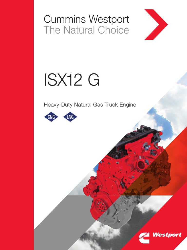 Cummins Westport ISX12 G Brochure 4971420 0313 PDF Engines
