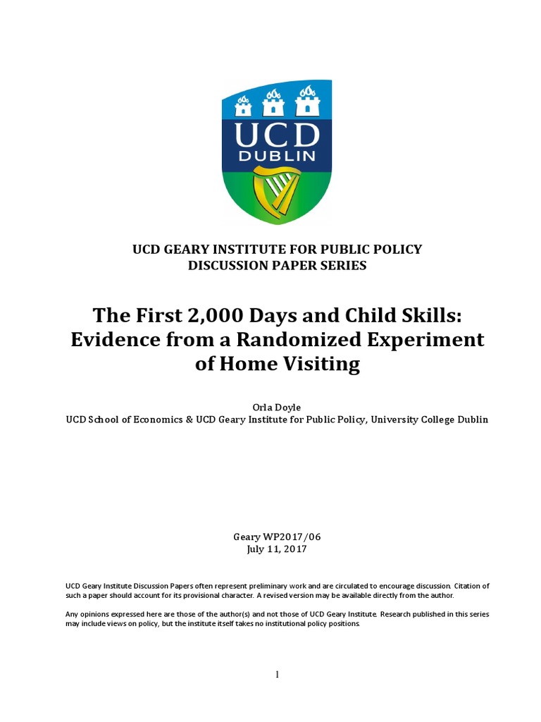 First 2000 Days and Child Skills PDF Parenting Relationships