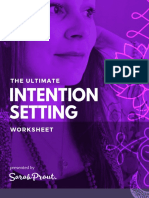 Intention Setting Worksheet Sarahprout PDF