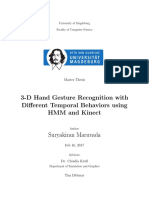 3-D Hand Gesture Recognition With Different Temporal Behaviors Using HMM and Kinect