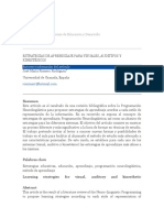 Estrategias de Aprendizaje para Visuales, Auditivos y Kineticos