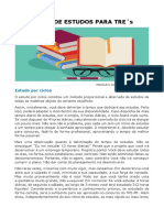 Plano de estudos para concursos do TRE-PR