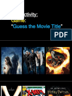 Pre-Activity:: " ": Guess The Movie Title