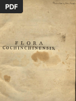 Flora Cochinchinensis V1