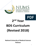 BDS Curriculum Revised 2018