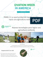 Nuevas Tecnologías para Lograr Una Agricultura Resiliente Ante Los Desastres y El Cambio Climático