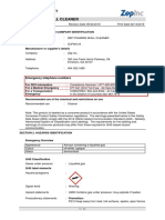 Zep Foaming Wall Cleaner: Safety Data Sheet